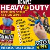 Picture of Big Wipes Heavy-Duty Pro+ (red top) tub 100 wipes