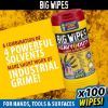Picture of Big Wipes Heavy-Duty Pro+ (red top) tub 100 wipes
