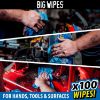 Picture of Big Wipes Heavy-Duty Pro+ (red top) tub 100 wipes