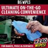 Picture of Big Wipes Heavy-Duty Pro+ (red top) bucket 240 wipes