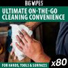 Picture of Big Wipes Multi-Surface Pro+ Bio (green top) tub 80 wipes
