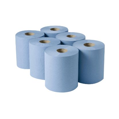 Picture of 2WORK CFEED ROLL 3-PLY BLU 135M