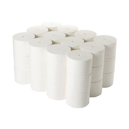 Picture of 2WORK TOILET ROLLS CORELESS WHT PK36
