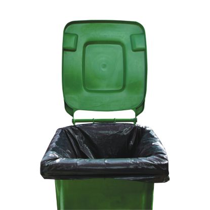 Picture of 2WORK WHEELIE BIN LINERS BLACK PK100