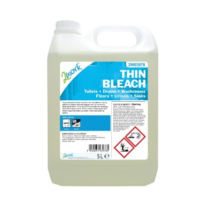 Picture of 2WORK THIN BLEACH 5 LITRE BOTTLE