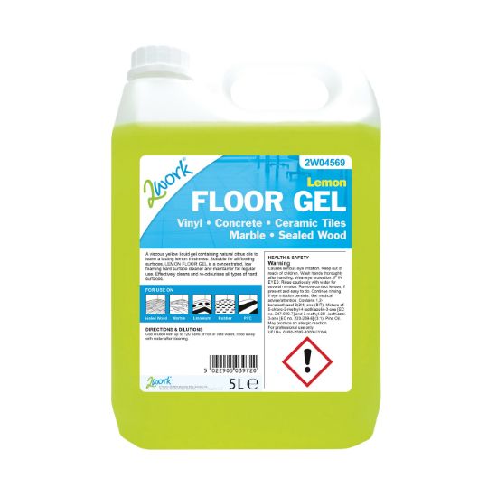Picture of 2WORK LEMON FLOOR GEL 5 LITRE