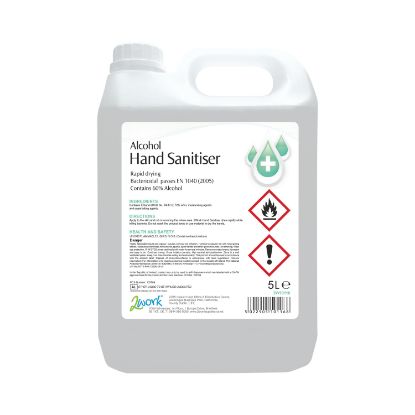 Picture of 2WORK ALCOHOL HAND SANITISER 5L PK2