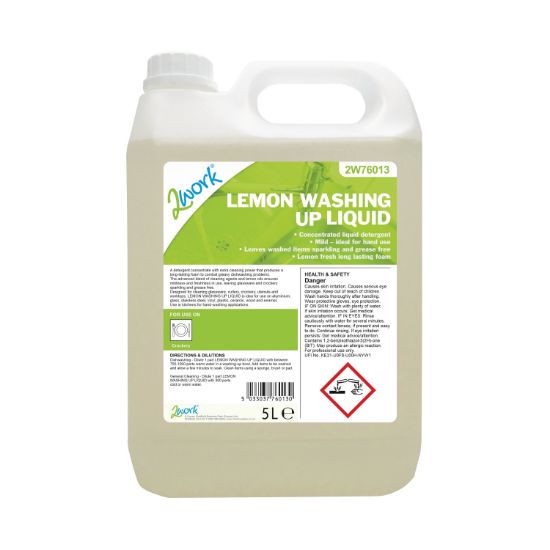Picture of 2WORK WASHING UP LIQUID LEMON 5L