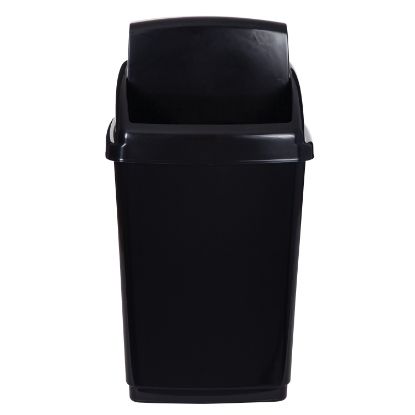 Picture of 2WORK SWING TOP BIN 50 LITRE BLACK