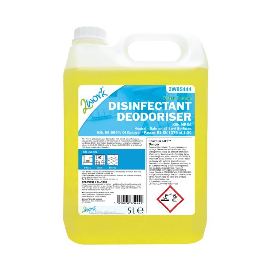 Picture of 2WORK DISINFECTANT DEODORISER LEM 5L