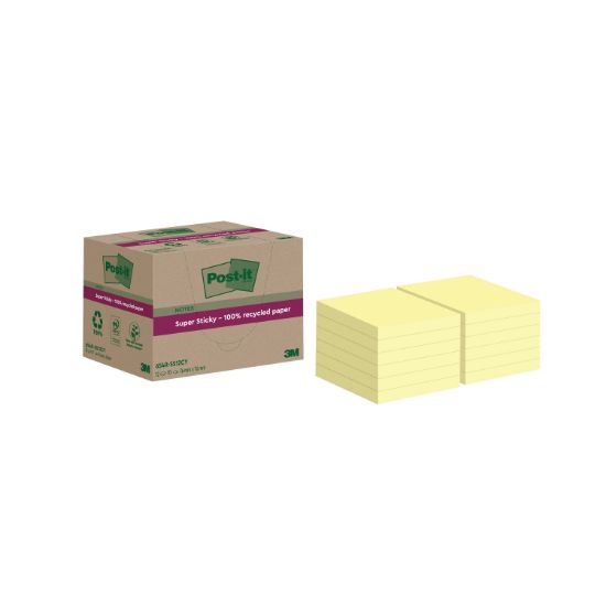 Picture of POST-IT S/S RECYC 76X76 C/YLLW PK12