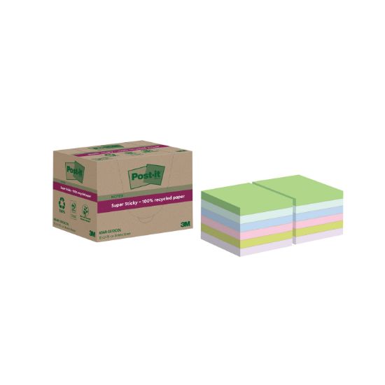 Picture of POST-IT S/S RECYCLE 76X76 ASST PK12