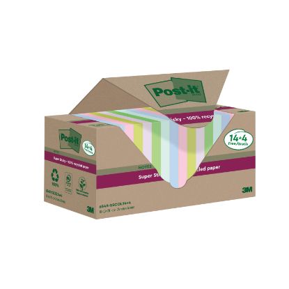 Picture of POST-IT S/S RECYCLE 76X76 ASST PK18