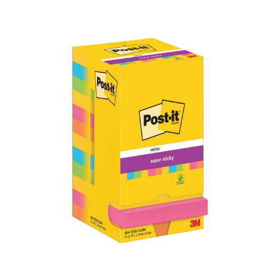 Picture of POST-IT S/STK 76X76 90S CRNVL PK12