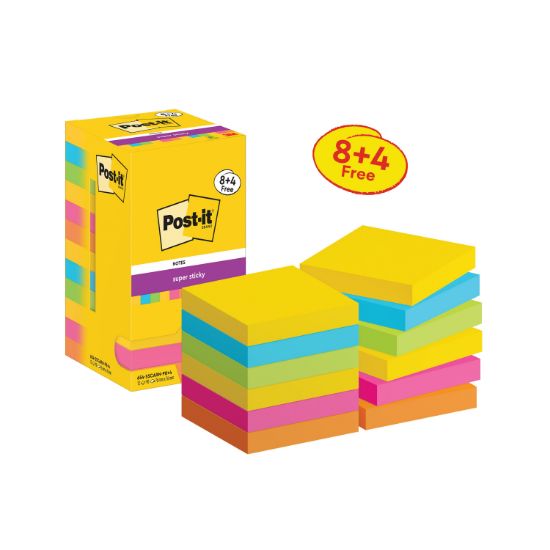 Picture of POST-IT S/STICK 76X76 90S CRNVL PK12