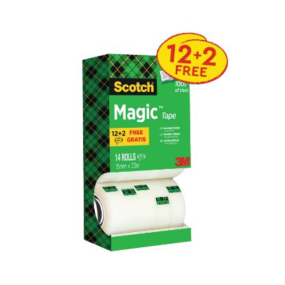 Picture of SCOTCH MAGIC TAPE 19MM X12 X2FOC P14