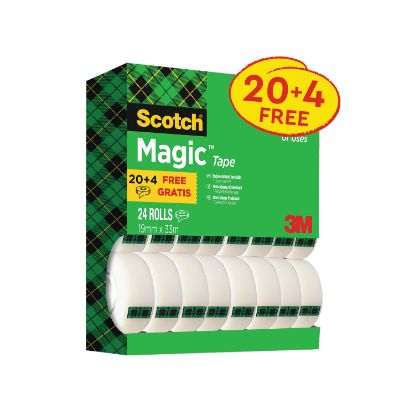 Picture of SCOTCH MAGIC TAPE 19MM X 33M PK 24