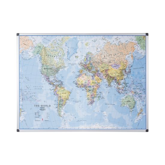 Picture of MAYA MAGN WORLD MAP BOARD 120X90CM