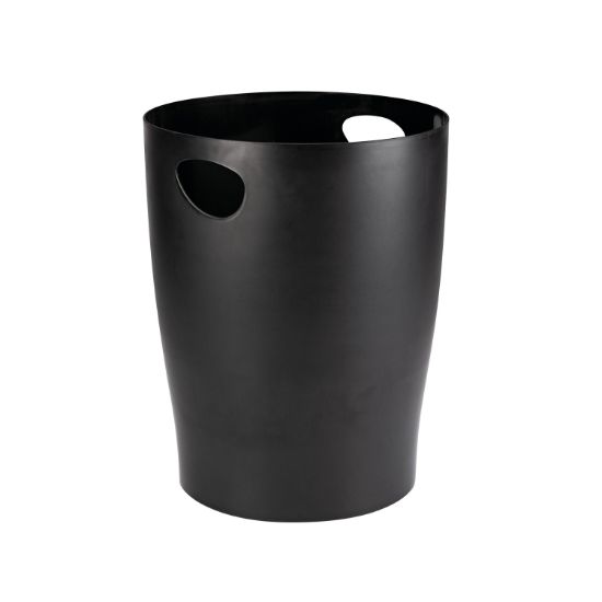 Picture of CONTOUR WASTE PAPER BIN BLACK