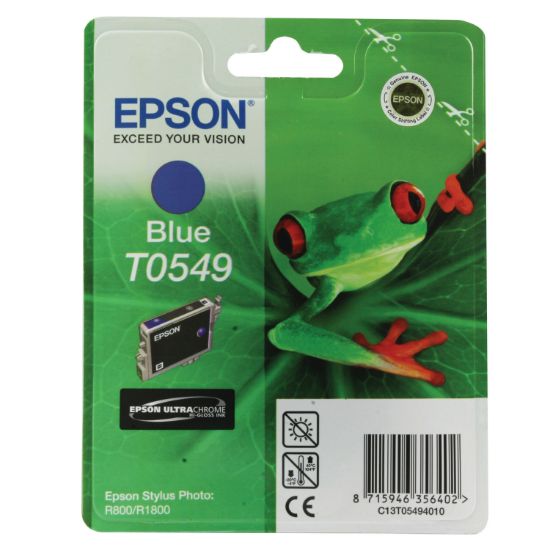 Picture of EPSON T0549 INK CART HI-GLOSS BLU