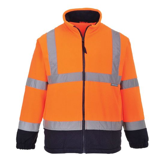 Picture of HI-VIS CONTRAST FLEECE ORG/NAVY XXXL