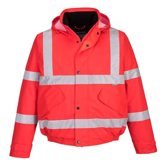 Picture of HI-VIS WINTER BOMBER JACKET RED XXXL