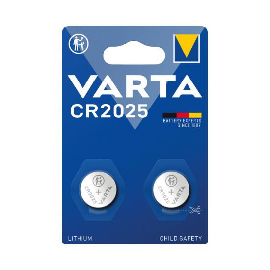 Picture of VARTA CR2025 COIN CELL BATTERY PK2