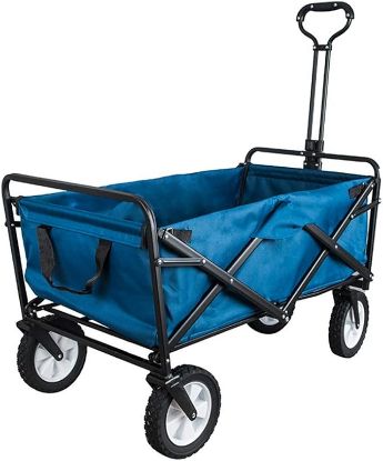 Picture of Trolley On Wheels Heavy Duty Garden Trolley (Blue)