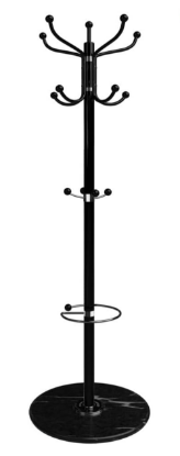 Picture of Coat Rack with Black Marble Base and 14 x 360° Rotatable Hooks