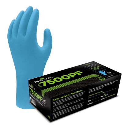 Picture of SHOWA 7500PF EBT Nitrile Disposable Gloves Medium