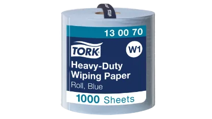 Picture of Tork Heavy Duty Wiping Paper 1000 Sheet Blue (EA) 1300709