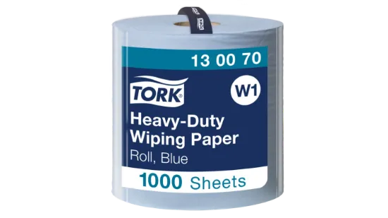 Picture of Tork Heavy Duty Wiping Paper 1000 Sheet Blue (EA) 1300709