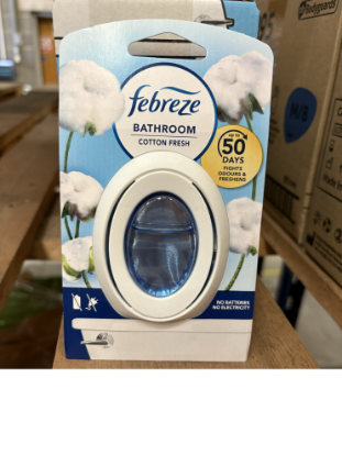 Picture of Febreze Bathroom Air Freshener Fresh Cotton 7.2g