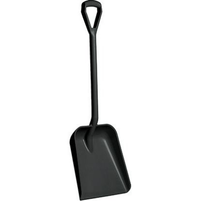 Picture of Vikan Short Handled Standard Blade Shovel with D-Grip Black