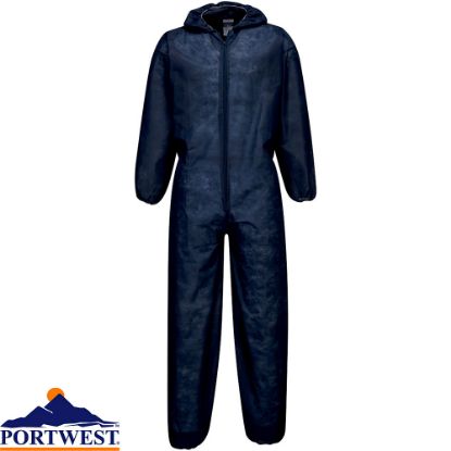 Picture of ST11 - Portwest Coverall PP 40g Navy - Size X-LARGE