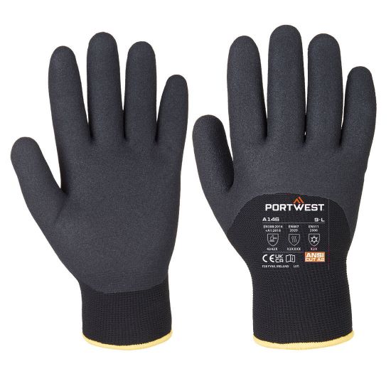 Picture of Portwest A146 Artic Winter Gloves Black - Size X-Large