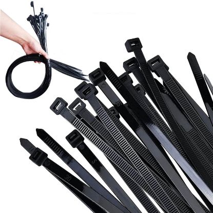 Picture of 550mm x 9mm CABLE TIE BLACK PK100