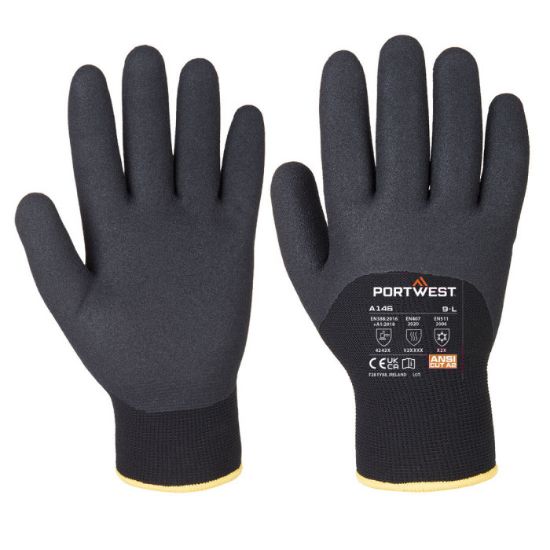 Picture of Portwest A146 Artic Winter Gloves Black - Size XX-Large