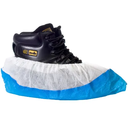Picture of 16" CPE/PP Deluxe Blue/White Overshoes Box 400