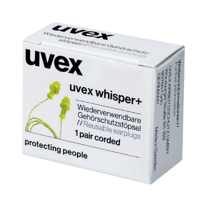 Picture of Uvex Whisper+ 2111-212 Corded Earplugs SNR27 [50]