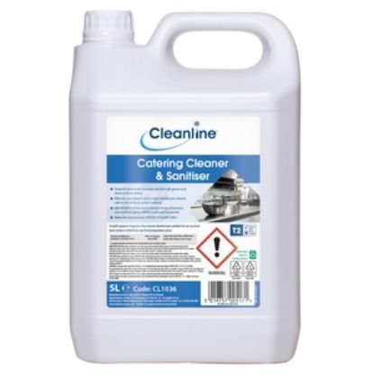 Picture of Cleanline Catering Cleaner & Sanitiser 5 Litre