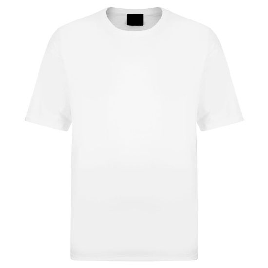 Picture of T-shirt White100 cotton roundneck 195gm - Size 4XL